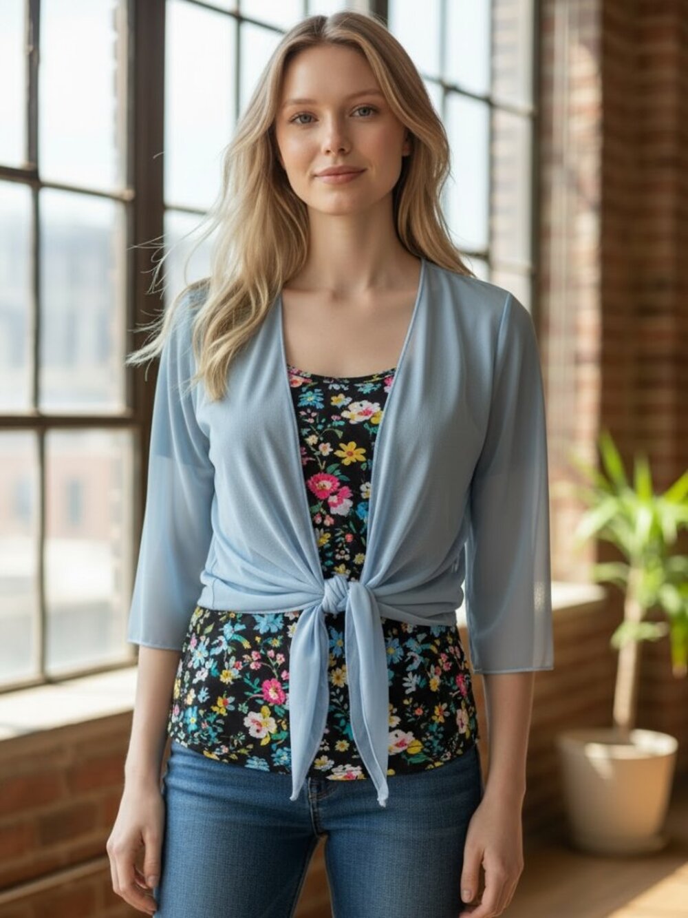 Light Blue Shrug Size Medium
